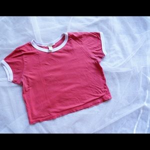 CLOSING f21 red crop top